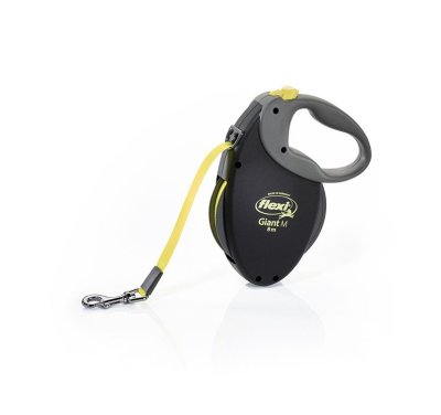 Flexi Giant vel. M páska 8 m/25 kg černé/neon