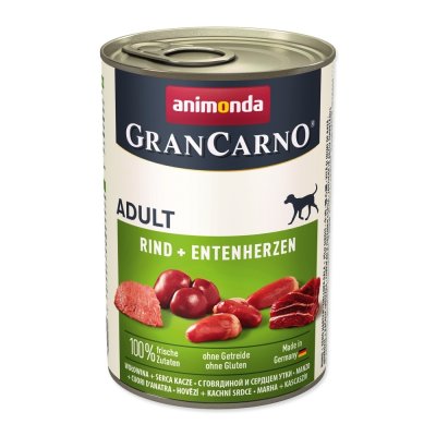 Animonda GranCarno hovězí/kachní srdce 400 g