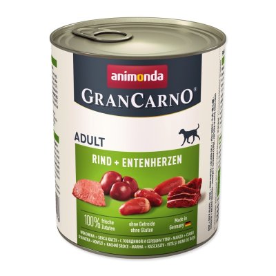 Animonda GranCarno Hovězí/kachní srdce 800 g