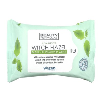 Beauty Formulas BIO rozložitelné čisticí ubrousky na obličej s Vilínem 25 ks