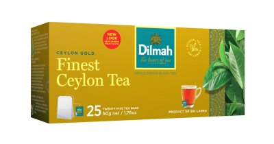 Dilmah Černý čaj Ceylon Gold nálevové sáčky 25x2 g