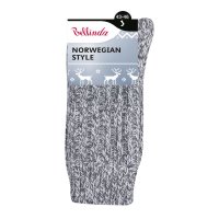 Bellinda NORWEGIAN teplé ponožky vel. 43/46 1 pár šedé