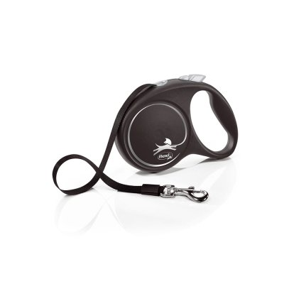 Flexi Black Design vel. L páska 5 m/50 kg stříbrné