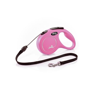 Flexi New classic vel. M šňůra 5 m/20 kg růžové