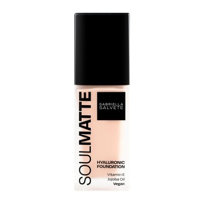 Gabriella Salvete Soulmatte Foundation Hyaluronic 01 Cold Porcelain make-up 30 ml