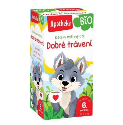 Apotheke BIO Dětský čaj dobré trávení nálevové sáčky 20x 1,5 g