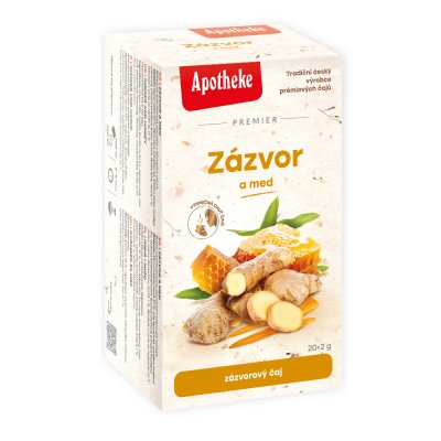 Apotheke Zázvor a med čaj nálevové sáčky 20x 2 g