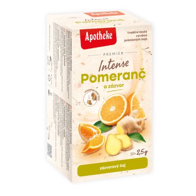 APOTHEKE čaj pomeranč a zázvor Intense 20 x 2.5 g