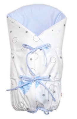 Retro zavinovačka LALLY šněrovací, I love Boy, modrá/bílá