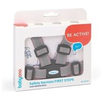 Babyono Bezpečnostní řemínky/kšíry - šedo/růžové