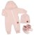Rostoucí overal pro miminko, čepice, botky, 3D, růžová,68/74