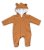 Kojenecký teplákový overal s kapucí Teddy - karamelový, vel. 80