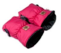 Rukávník DUO ke kočárku tmavě růžový