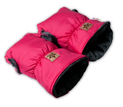 Rukávník DUO ke kočárku tmavě růžový