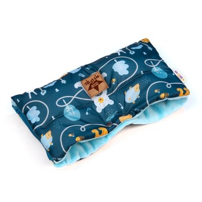 Rukávník ke kočárku, nepromokavý, Forest Animals, zeleno/modrý