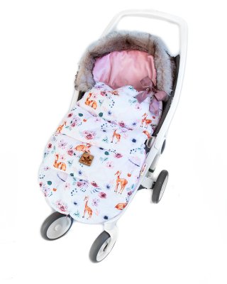 Baby Nellys Dětský fusak maxi, PREMIUM Srnka 110x50cm,+ rukávník