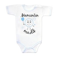 Body kr. rukáv s vtipným textem, Maminčin mazlík, vel. 74