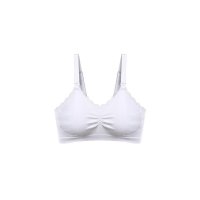 Babyono Kojící podprsenka s krajkou, bílá, C80-85 cm