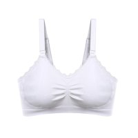 Babyono Kojící podprsenka s krajkou, bílá, F75-80 cm