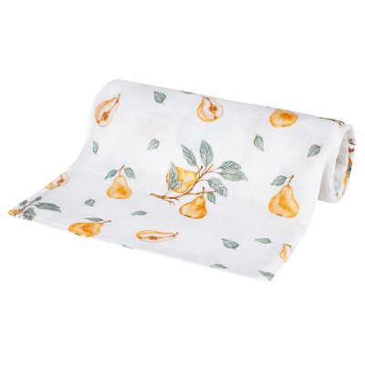 Luxusní plenka 75x75cm, bambusová, Hrušky