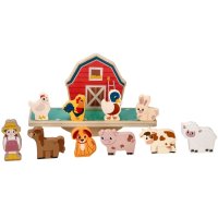 Dřevěná balanční hra, puzzle - Farma se zvířátky