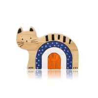 Dřevěná/bambusová skládací hra - Kočka