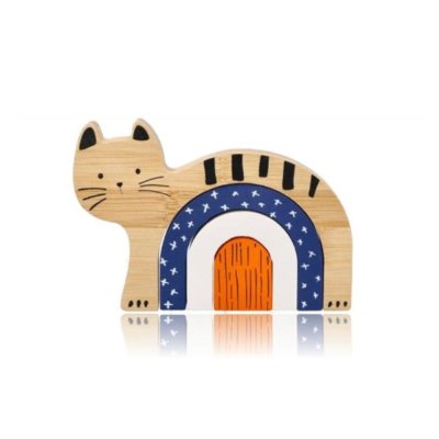Dřevěná/bambusová skládací hra - Kočka