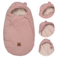 Teploučky fusak Beránek exclusiv, 85x50cm - pudrově růžový