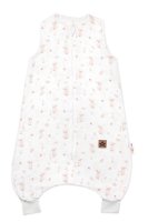 Mušelínový spací vak s nohavičkami GOOSE Soft, 70cm, bílá