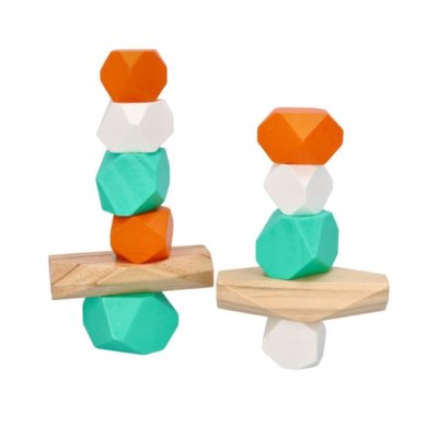 Dřevěná balanční hra - Kameny