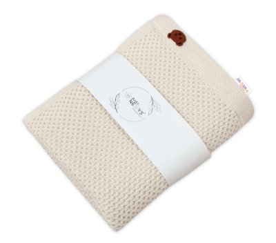 Bambusová deka pro miminko Teddy, 80x100cm - ecru. smetanová