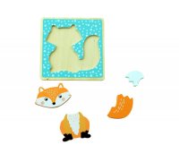 Edukační vkládačka Liška, 15x15cm