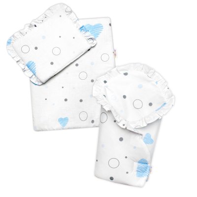 Sada pro panenku, zavinovačka, peřinka a polštářek, I love boy