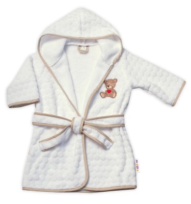 Dětský župan Sweet dreams by TEDDY, flecce - bílá, 5-7 rok