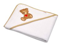 Froté osuška s kapucí 80x80cm Sweet dreams by TEDDY - bílá