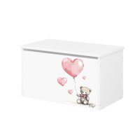 Box na hračky - Teddy love - růžový