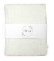 Bambusová dětská pletená deka, 80x100 cm, bílá