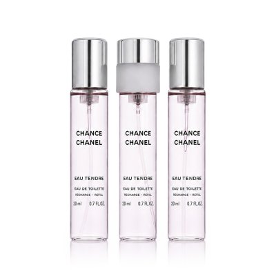 Chanel Chance Eau Tendre EDT 3 x 20 ml náplň do kapesního spreje W