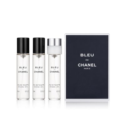 Chanel Bleu de  EDT náplň 2 x 20 ml + EDT náplň s rozprašovačem 20 ml M