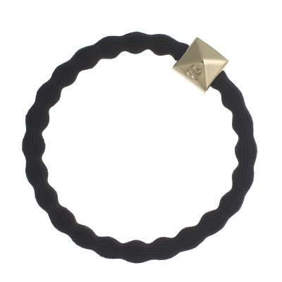 Gold Pyramid Stud Black