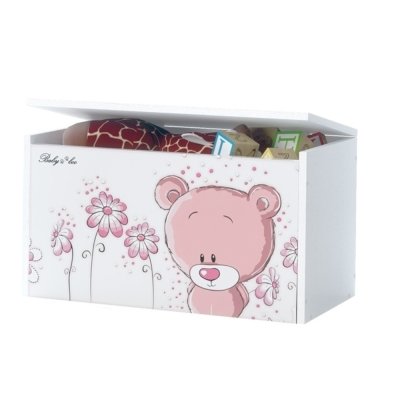Box na hračky - truhla Medvídek STYDLÍN růžový