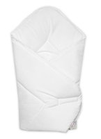 Zavinovačka Velvet s krajkovým lemováním, 75x75 cm,bílá