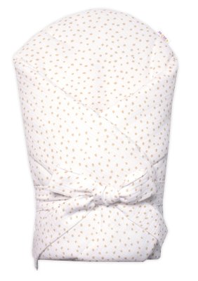 Mušelinová zavinovačka s výztuží DOTS, bílá