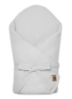 Mušelínová zavinovačka s výztuží na zavazování,75x75cm, sv.šedá