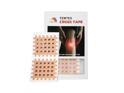TEMTEX Cross Tape, béžový Rozměry: 5,2 cm x 4,4 cm - 40 ks