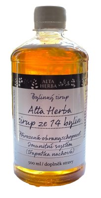 AltaHerba Bylinný sirup ze 14 bylin 500 ml