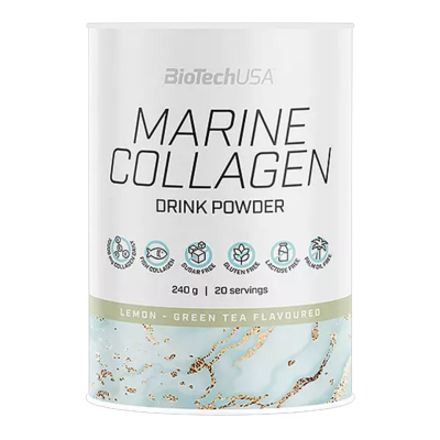 BioTech USA Marine Collagen 240 - citron, zelený čaj