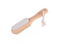 Palsar7 Dřevěná pemza na paty s kartáčem 1 ks