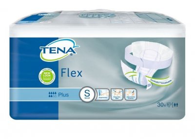TENA Flex Plus Small - Inkontinenční kalhotky s páskem na suchý zip (30ks)