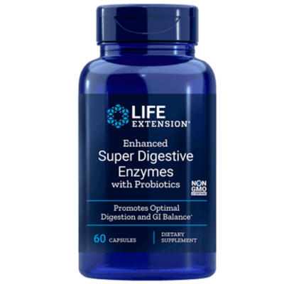 Enhanced Super Digestive Enzymes with Probiotics - 60 kapslí